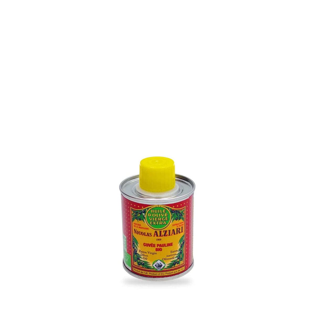 Nicolas Alziari Cuvée Pauline organic extra virgin olive oil, 100 ml red mini tin