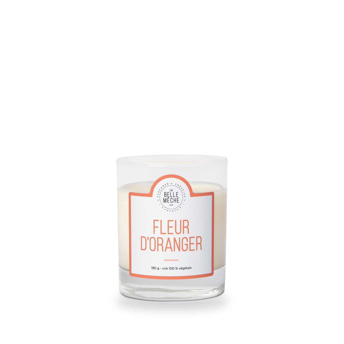 Bougie parfumée Fleur d’Oranger de La Belle Mèche, 190 g
