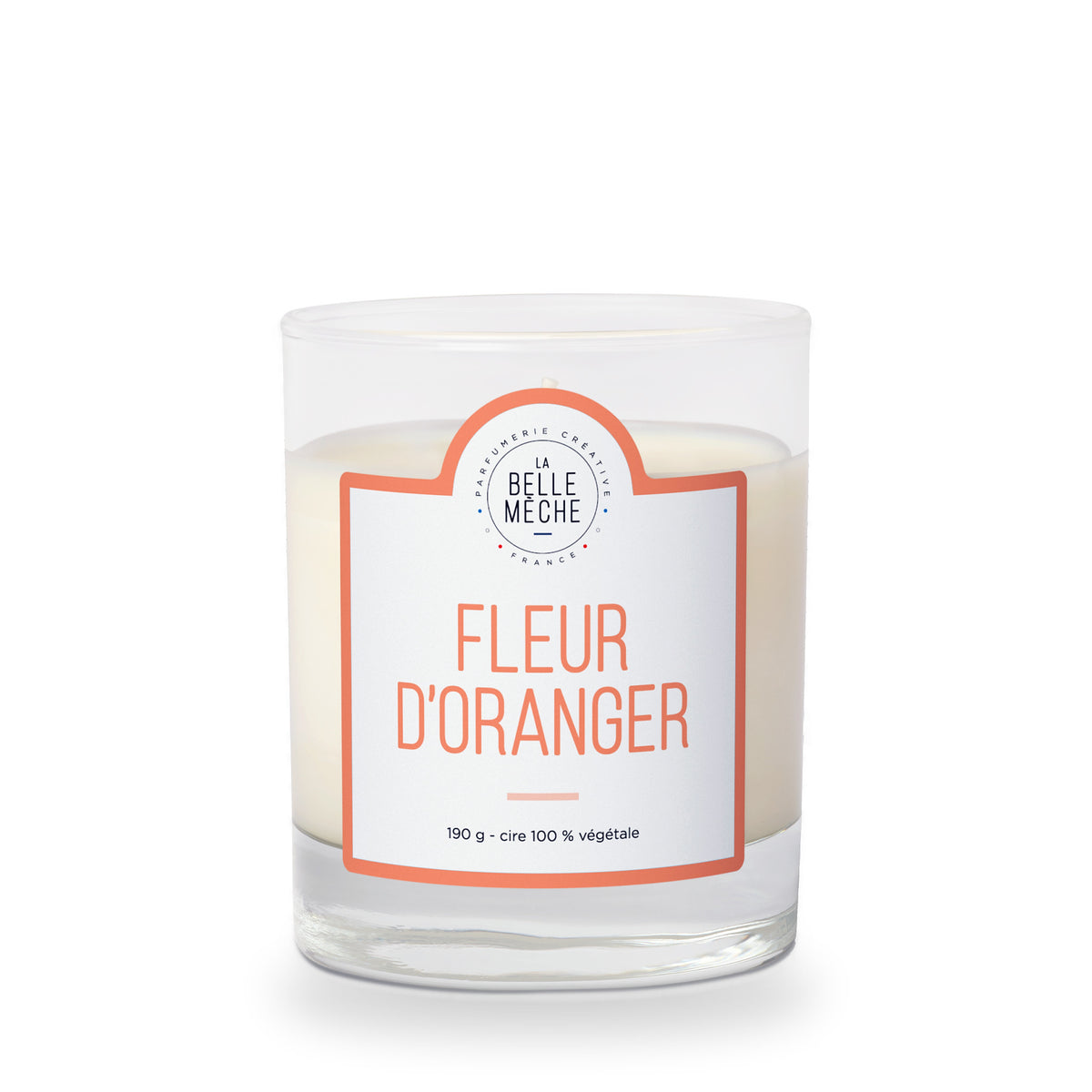 Bougie parfumée Fleur d’Oranger de La Belle Mèche, 190 g
