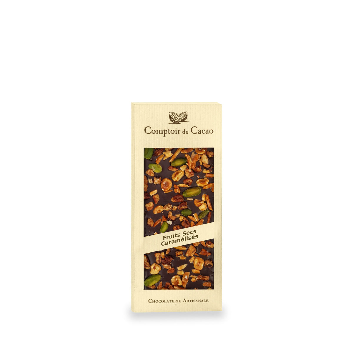 Caramelized Nuts Milk Chocolate Bar by Comptoir du Cacao, 90 g