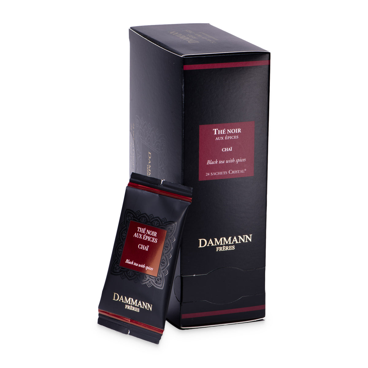 Thé des Mille Collines Tea Bags by Dammann Frères, box of 24 and sachet