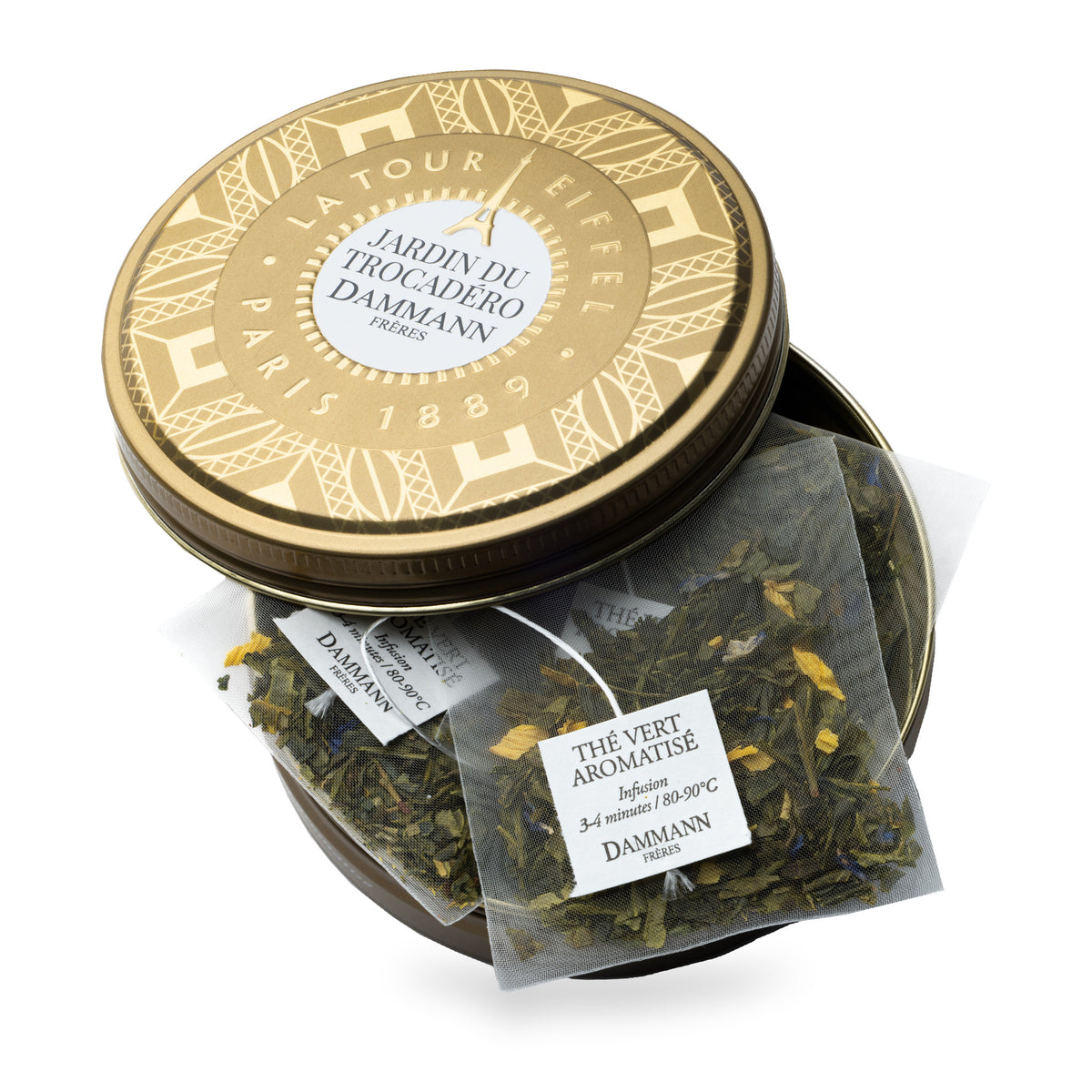 Jardin Du Trocadéro Candy Box by Dammann Frères, box of 6 sachets, third view