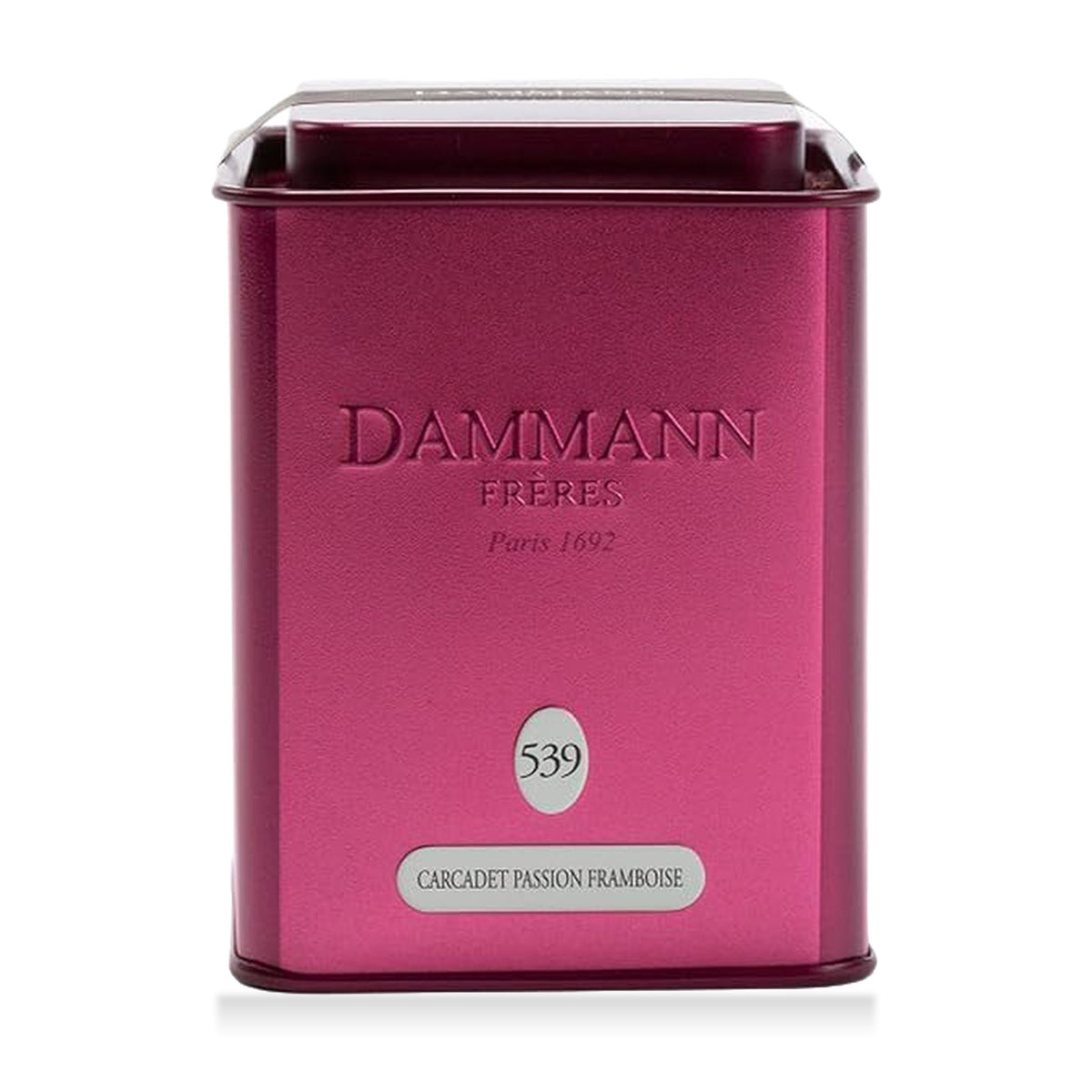 Carcadet Passion Framboise N°539 de Dammann Frères, boîte métal