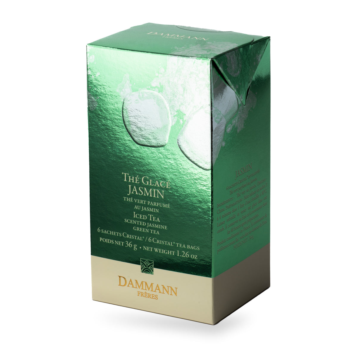 Jasmin Chung Hao Iced Tea by Dammann Frères, box of 6 tea bags (30 g)