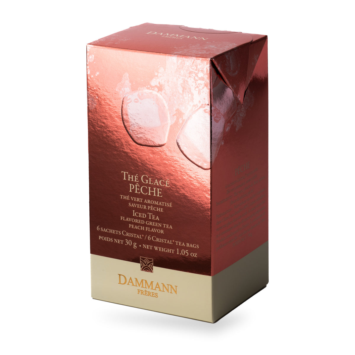 Pêche Iced Tea by Dammann Frères, box of 6 tea bags (30 g)