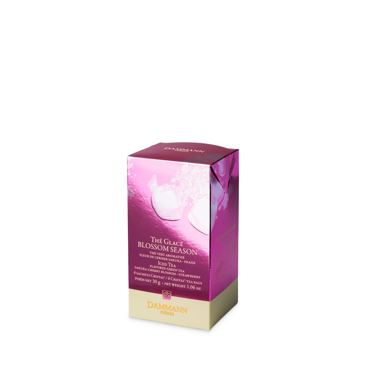 Blossom Season Iced Tea by Dammann Frères, box of 6 tea bags