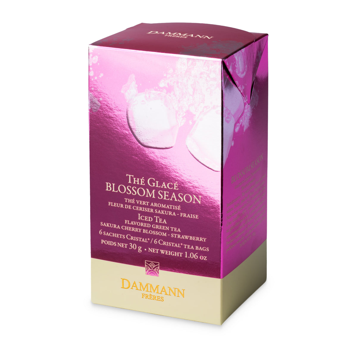 Thé glacé Blossom Season de Dammann Frères, boîte de 6 sachets