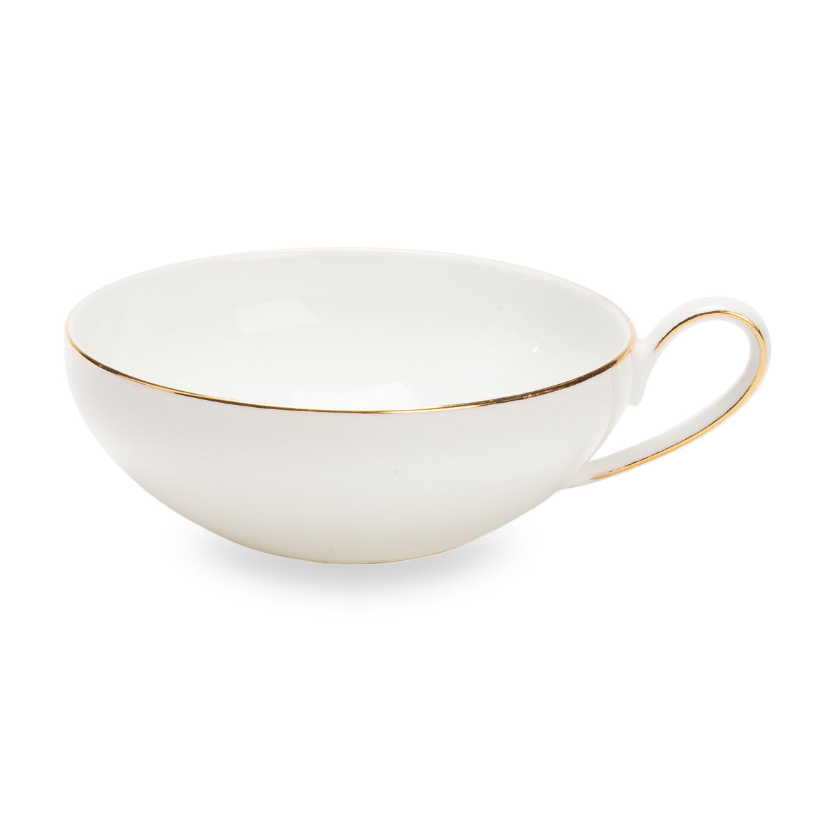 Tasse en porcelaine Concorde de Dammann Frères, liseré or