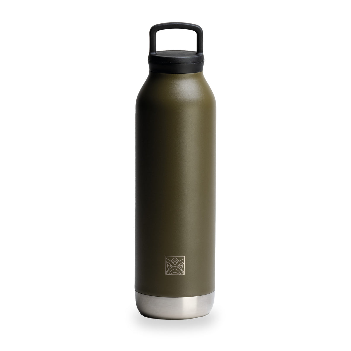 City Insulated Bottle Khaki by Dammann Frères, second view