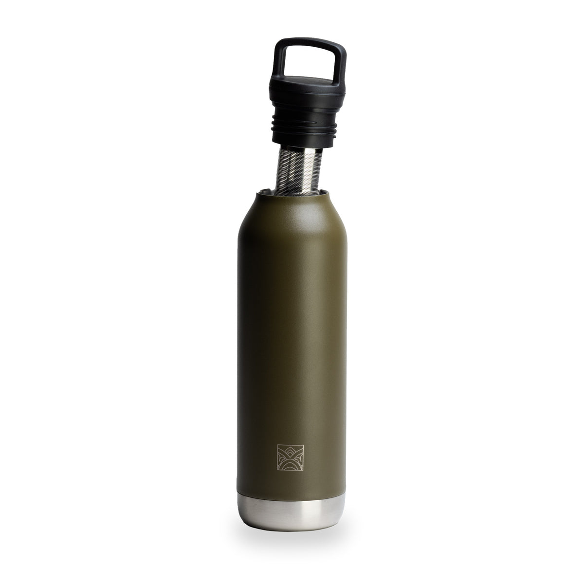 City Insulated Bottle Khaki by Dammann Frères, third view