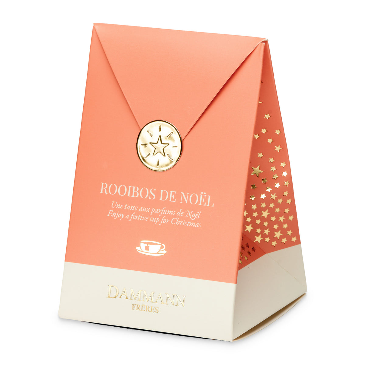 Rooibos de Noël by Dammann Frères, pink pocket of 6 tea bags