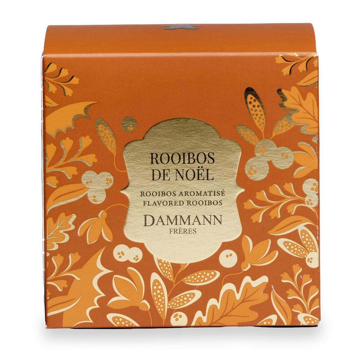 Rooibos de Noël by Dammann Frères, orange box of 25 Cristal tea bags