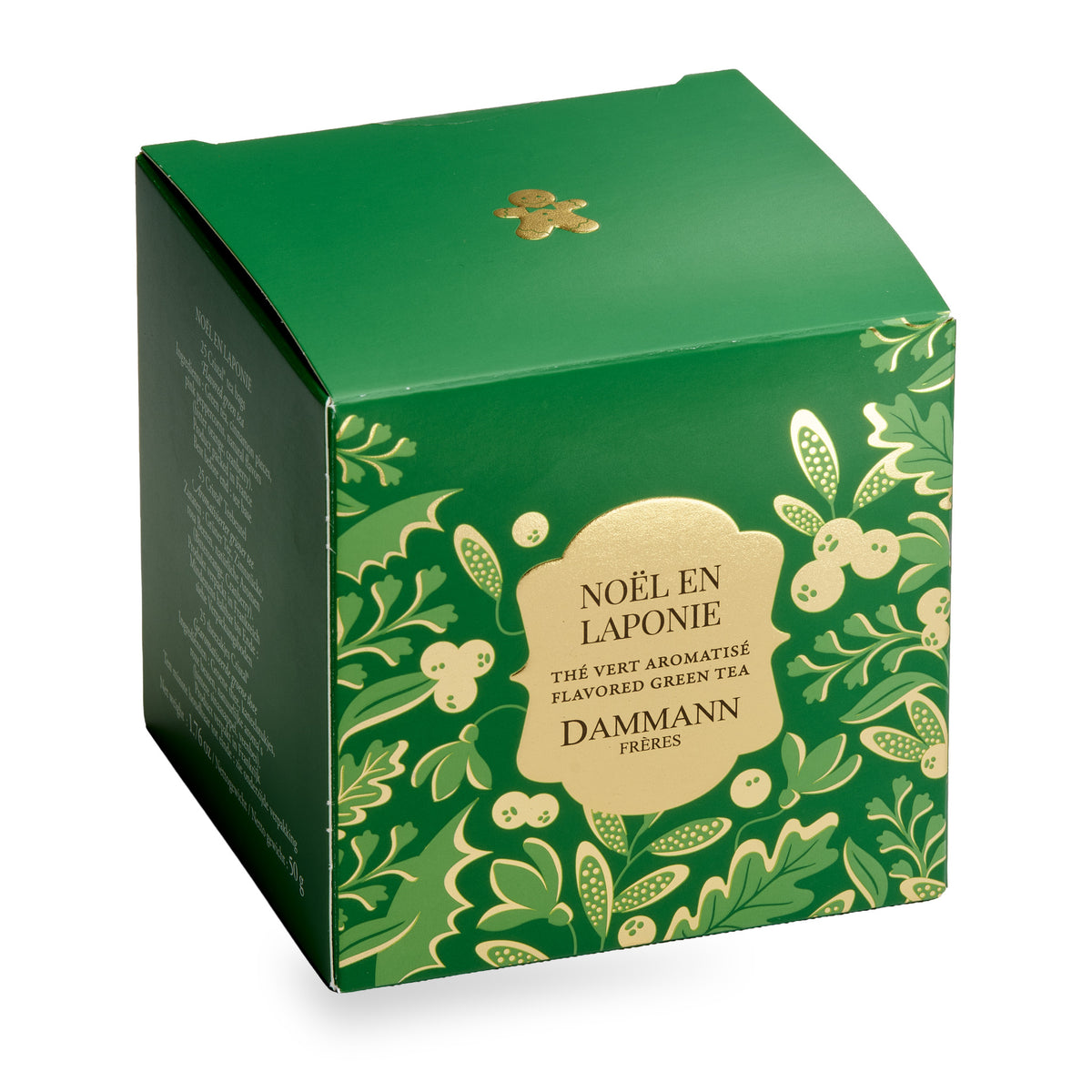 Noël en Laponie de Dammann Frères, boîte vert sapin de 25 sachets Cristal