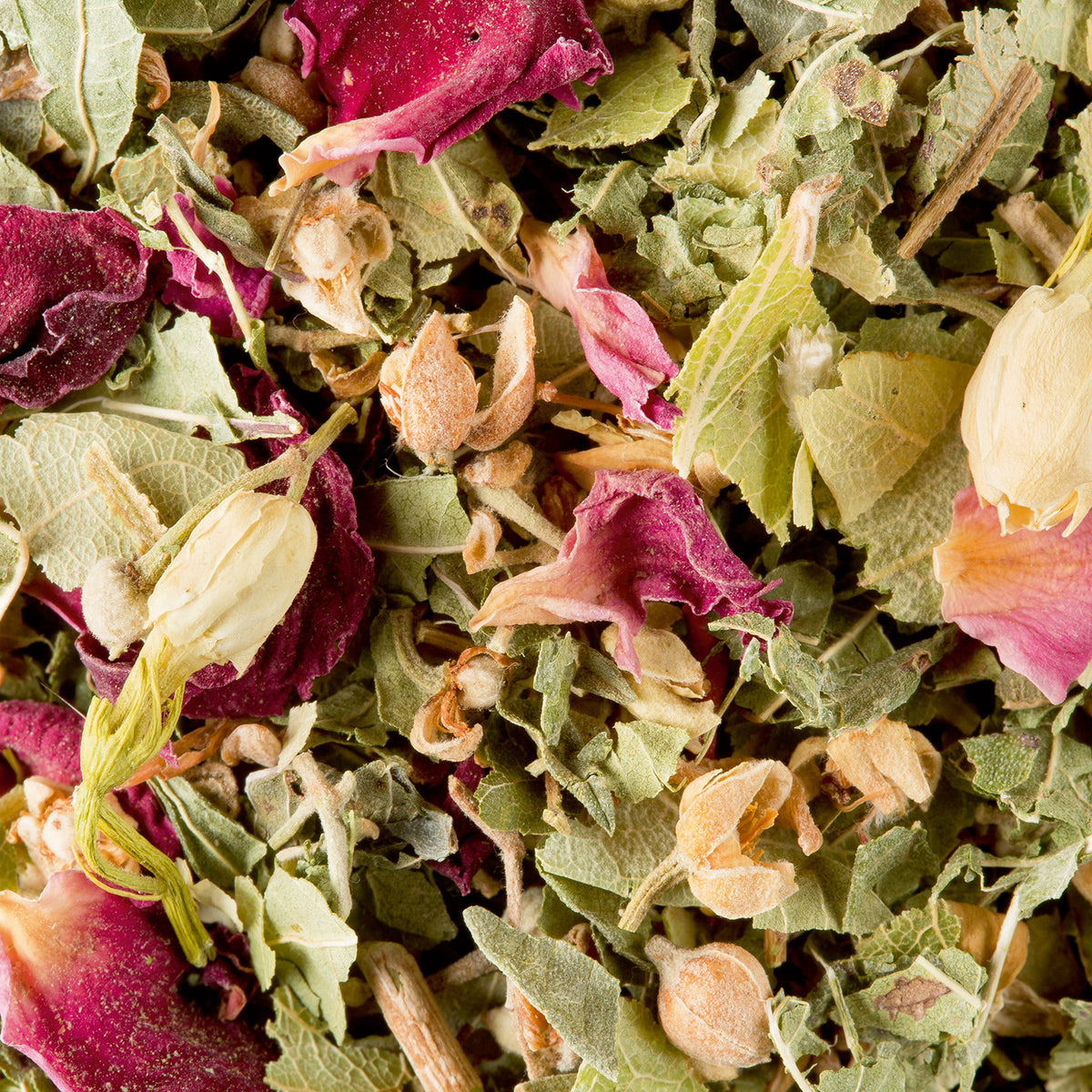 Close-up of Bali loose herbal infusion by Dammann Frères