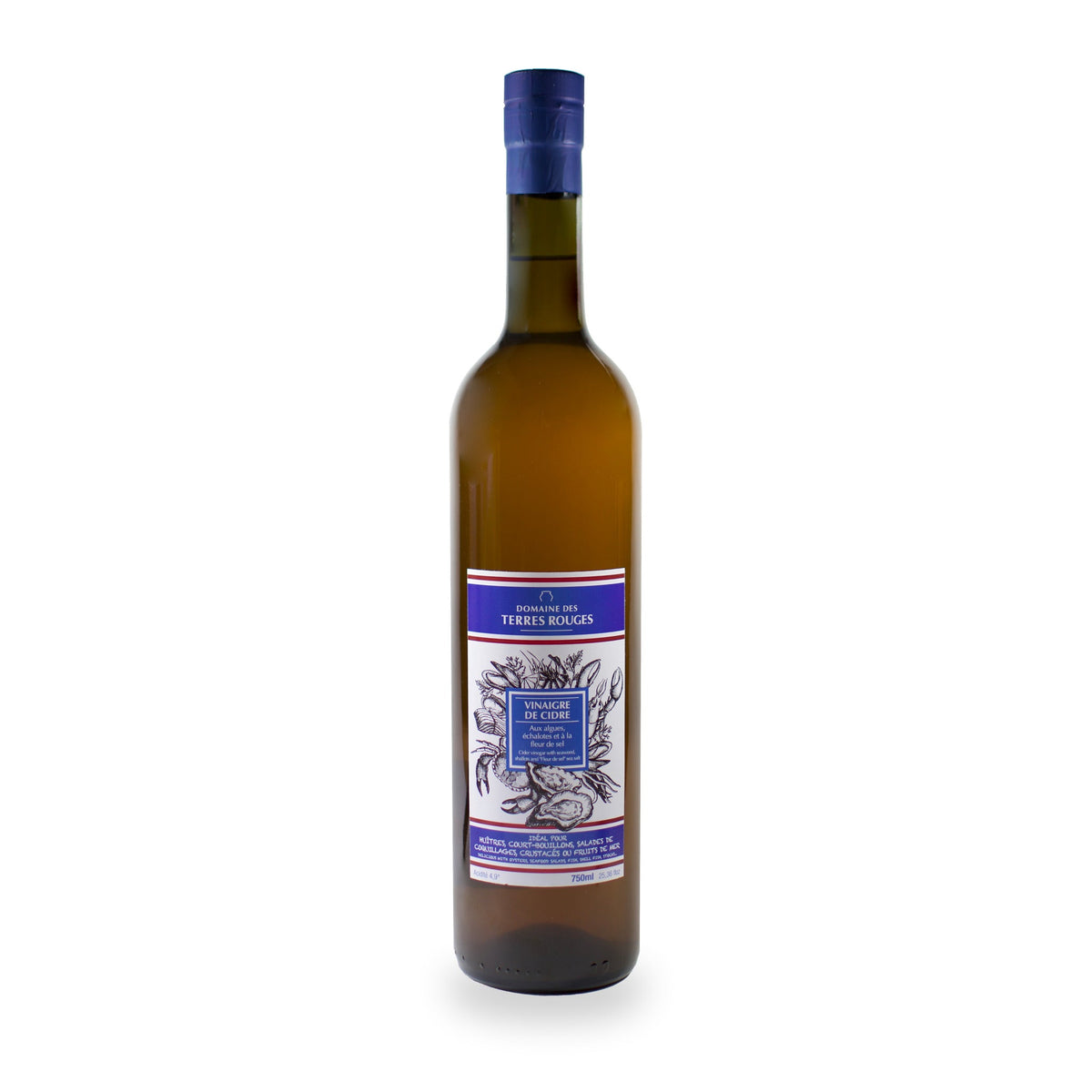 Marine Vinegar Large by Domaine des Terres Rouges, 750 ml glass bottle