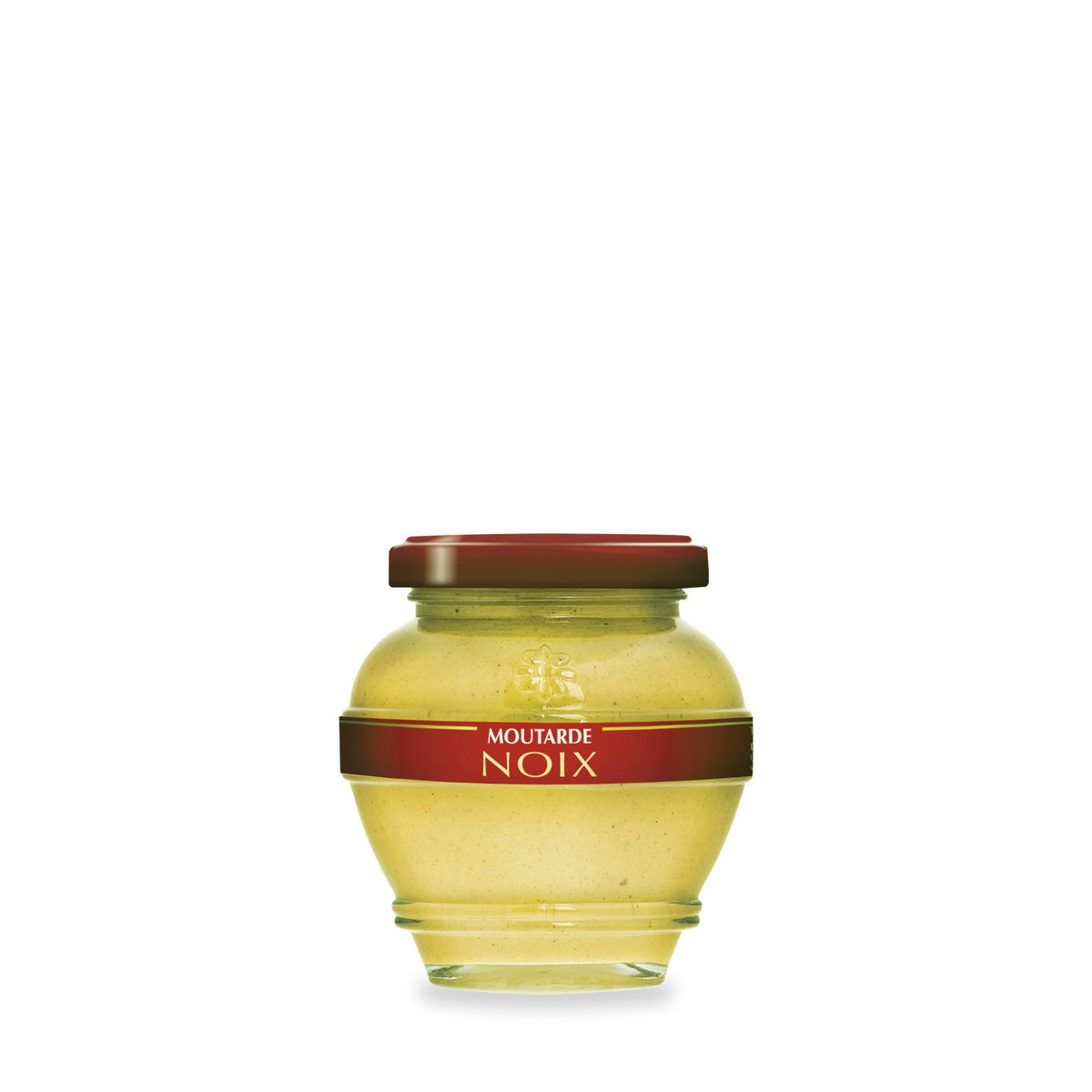 Moutarde aux noix du Domaine des Terres Rouges, pot en verre de 200 g