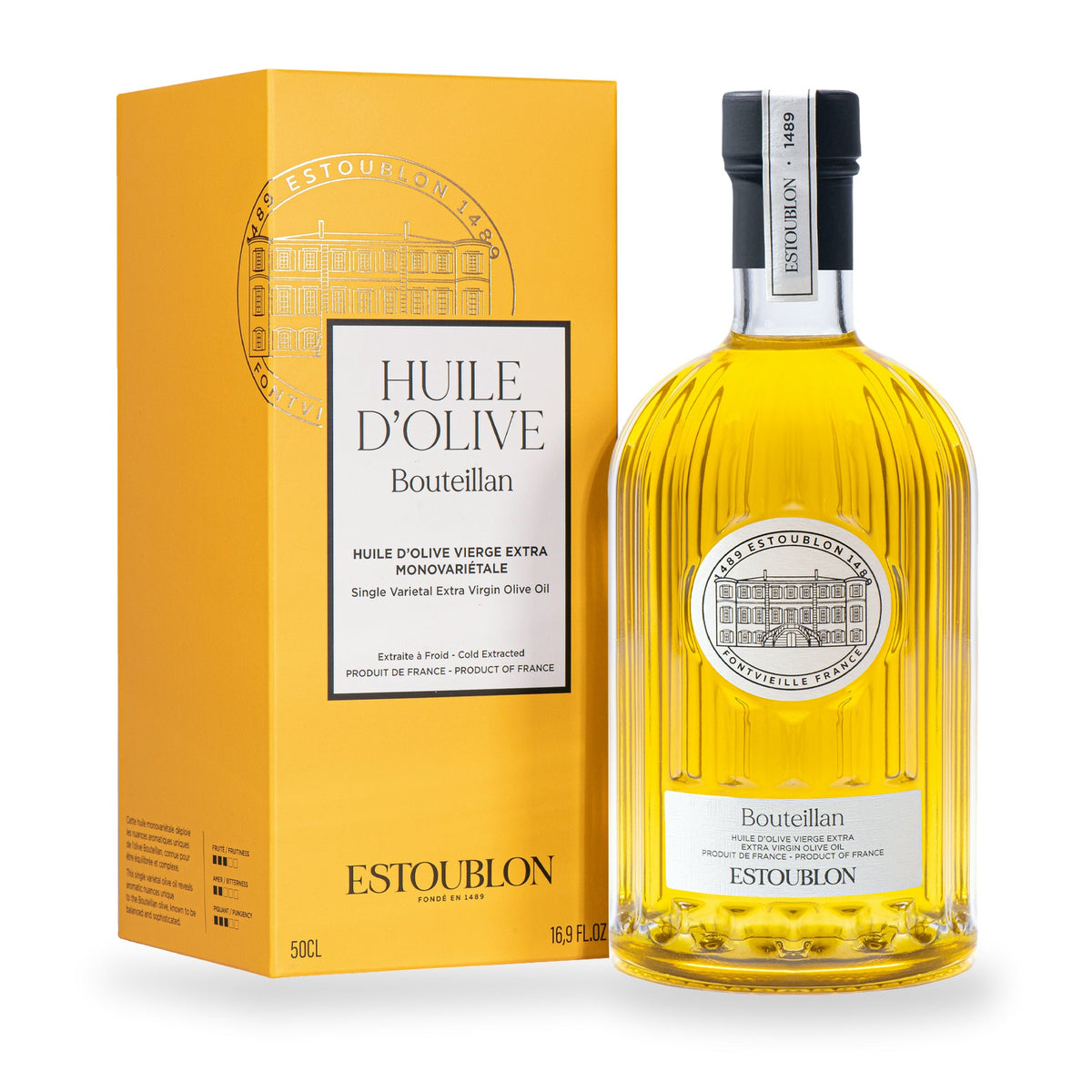 Bouteillan Olive Oil by Estoublon, 500 ml glass bottle