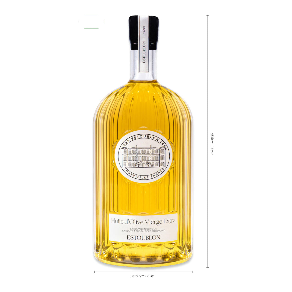Huile d’olive Koroneiki Estoublon, 4,5 L, dimensions