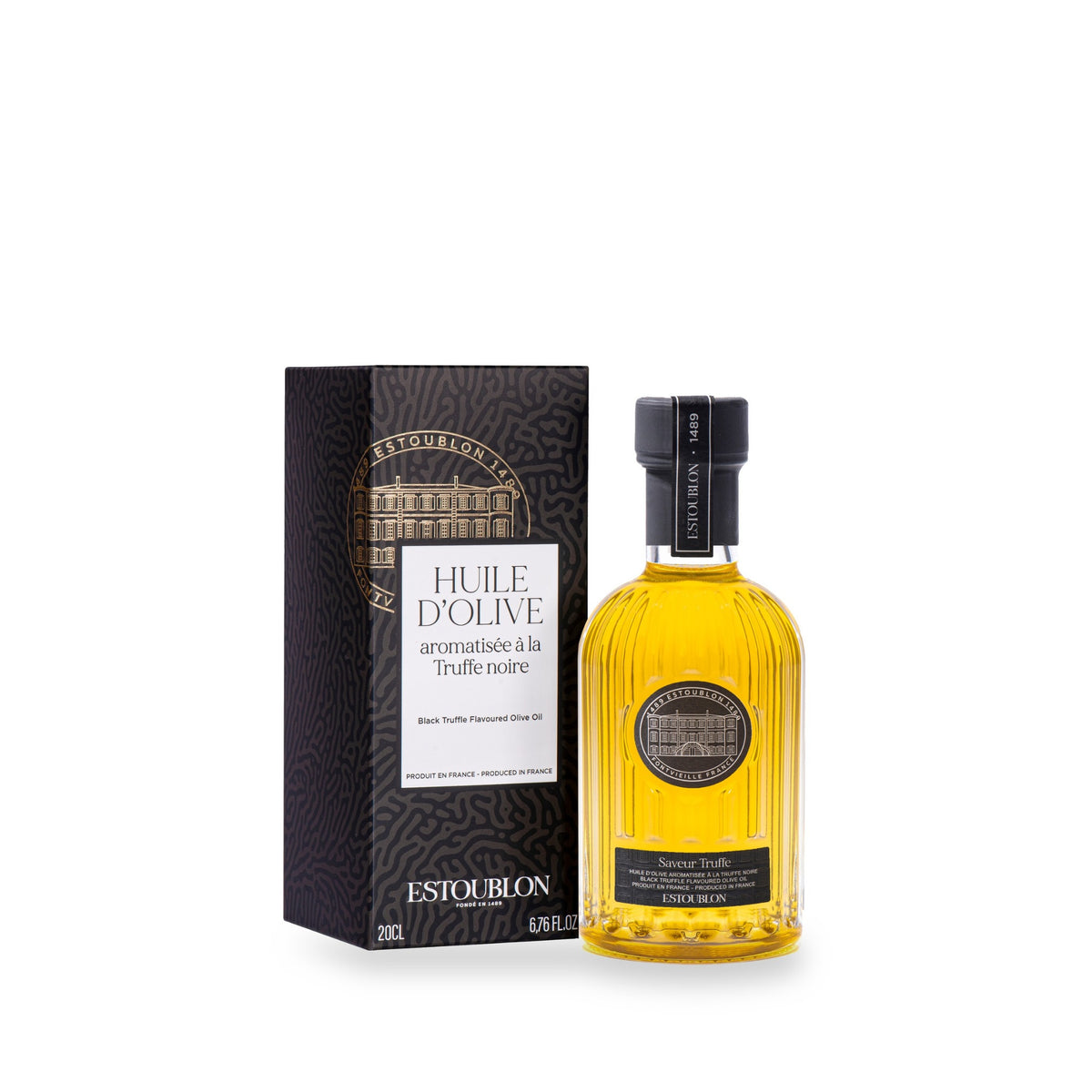 Truffle Olive Oil by Estoublon, 200 ml glass bottle with its gift box