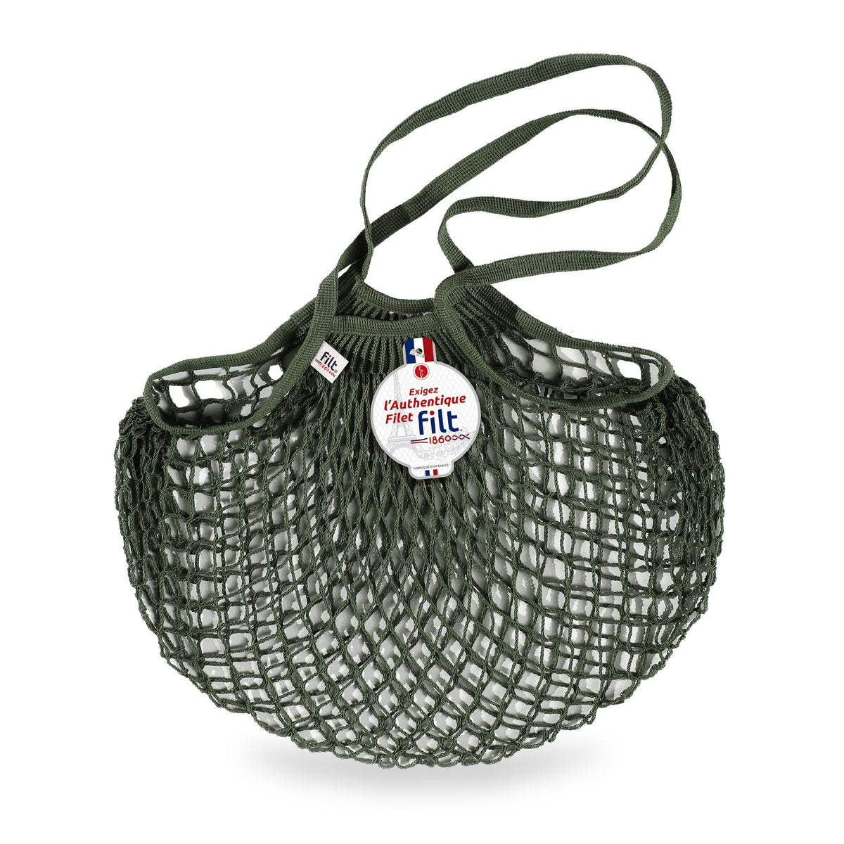 Khaki Net Bag by Filt 1860 — Long Handles