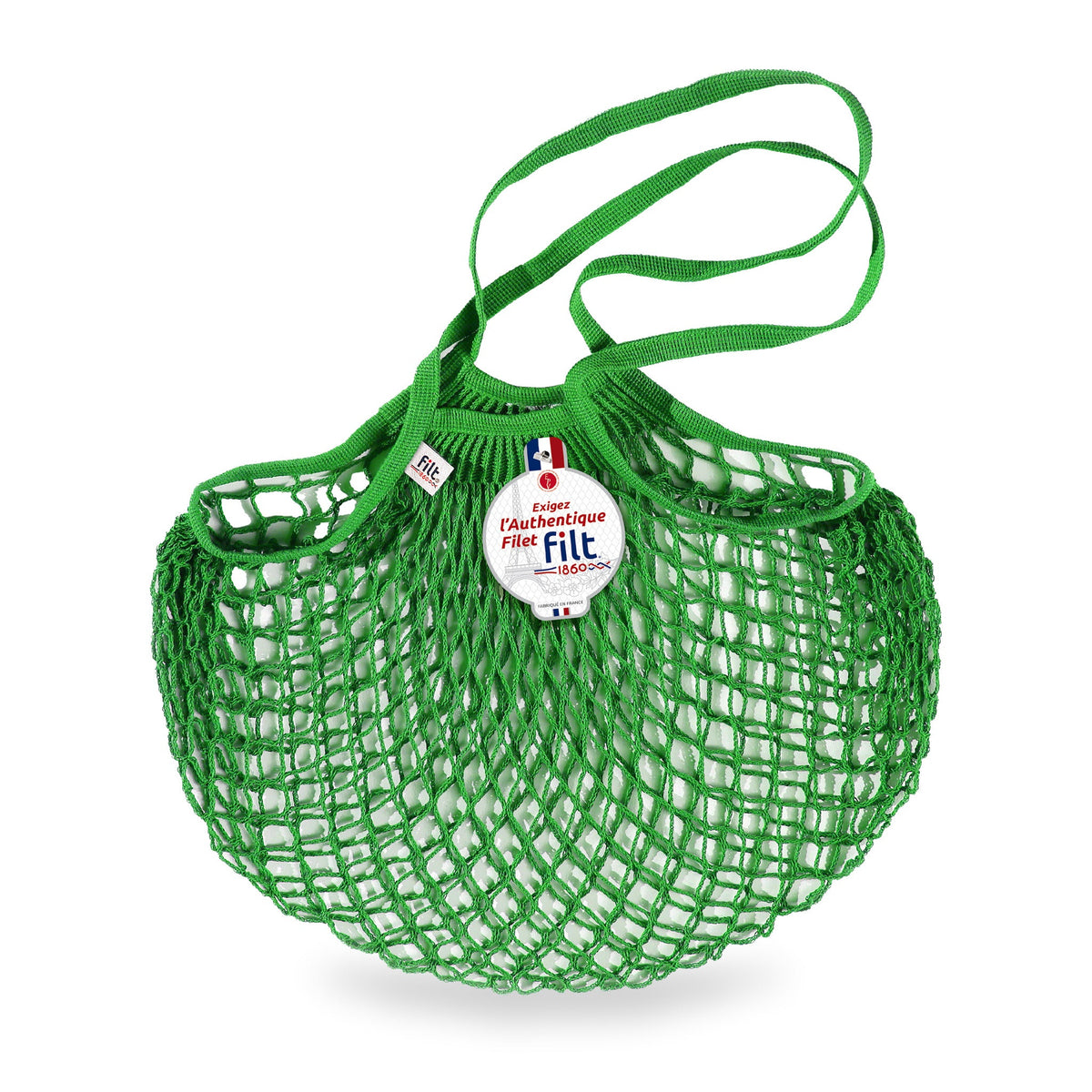 Green Lettuce Net Bag by Filt 1860 — Long Handles
