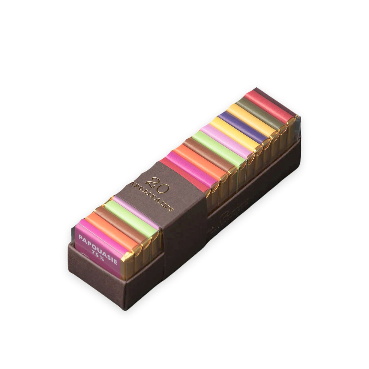 Tropical Chocolate Squares by François Pralus, sleeve of 20