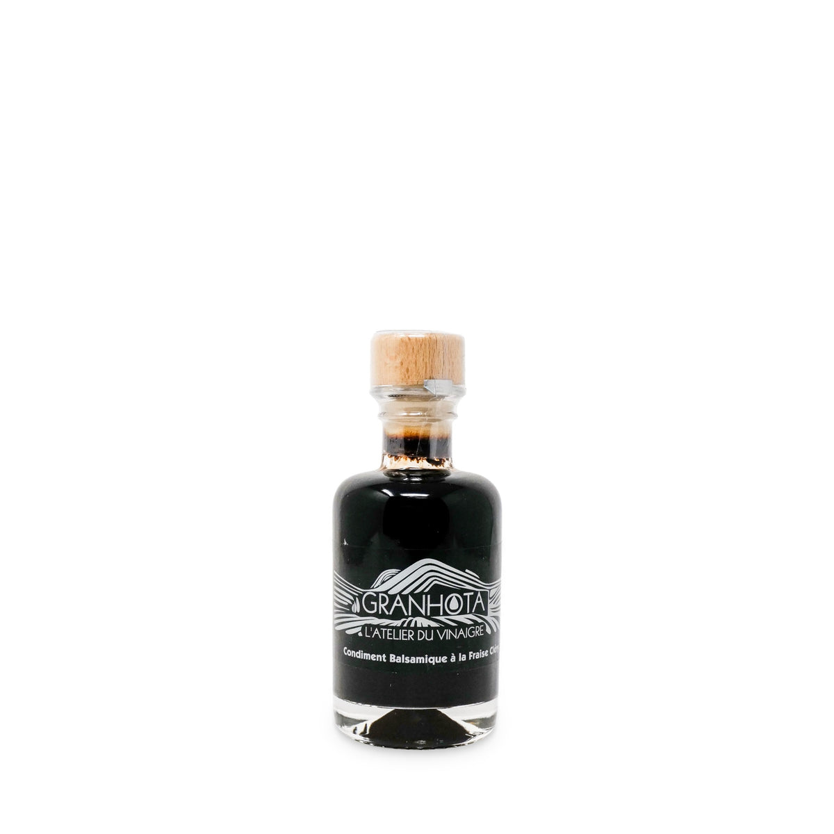 Vinaigre balsamique à la fraise Cléry de Granhota, bouteille en verre de 100 ml