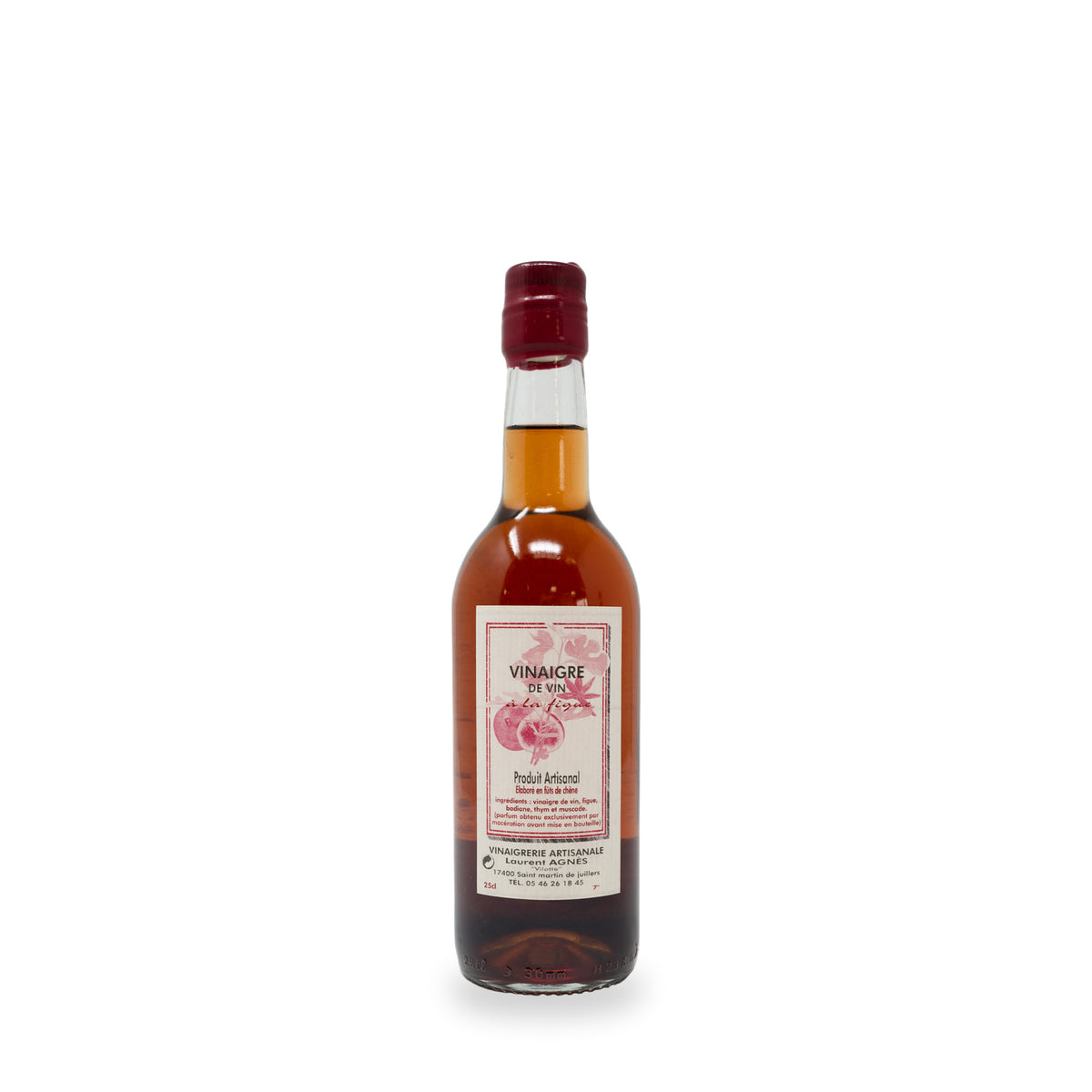Fig Vinegar by Laurent Agnès, 250 ml glass bottle