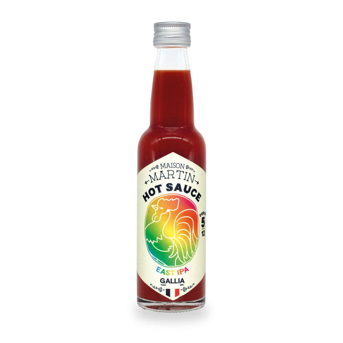 East IPA Gallia Hot Sauce by Sauce Martin, 100 ml glass bottle