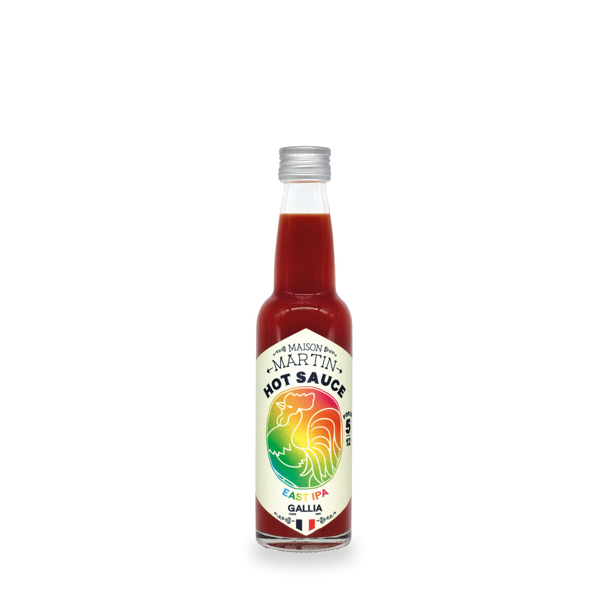 Sauce piquante East IPA Gallia de Sauce Martin, bouteille en verre de 100 ml
