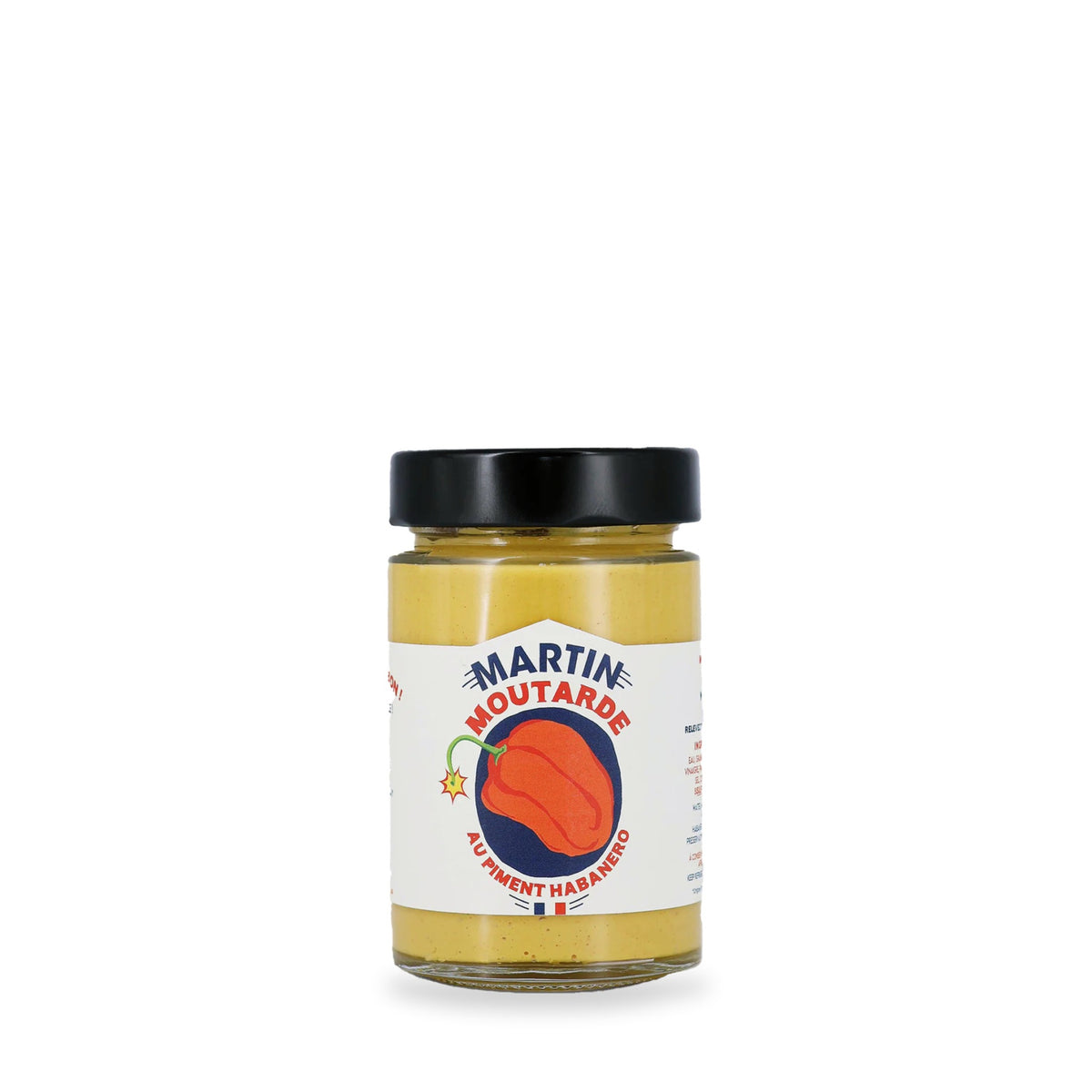 Habanero Mustard by Sauce Martin, 200 g glass jar
