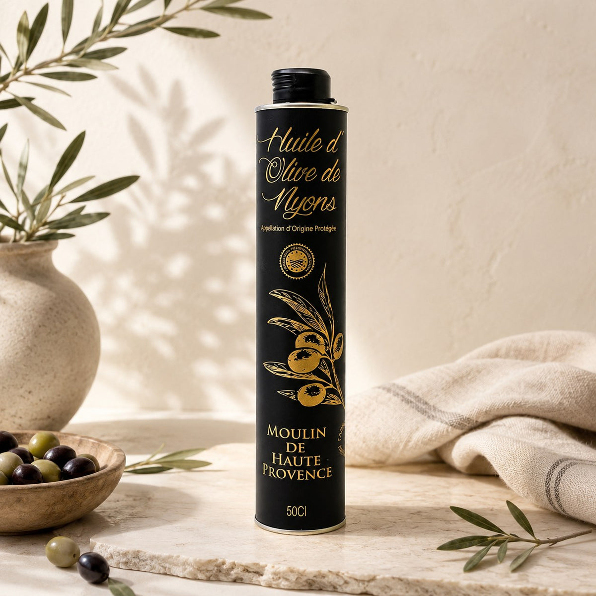 Bidon d’huile d’olive vierge extra AOP Nyons Moulin de Haute Provence