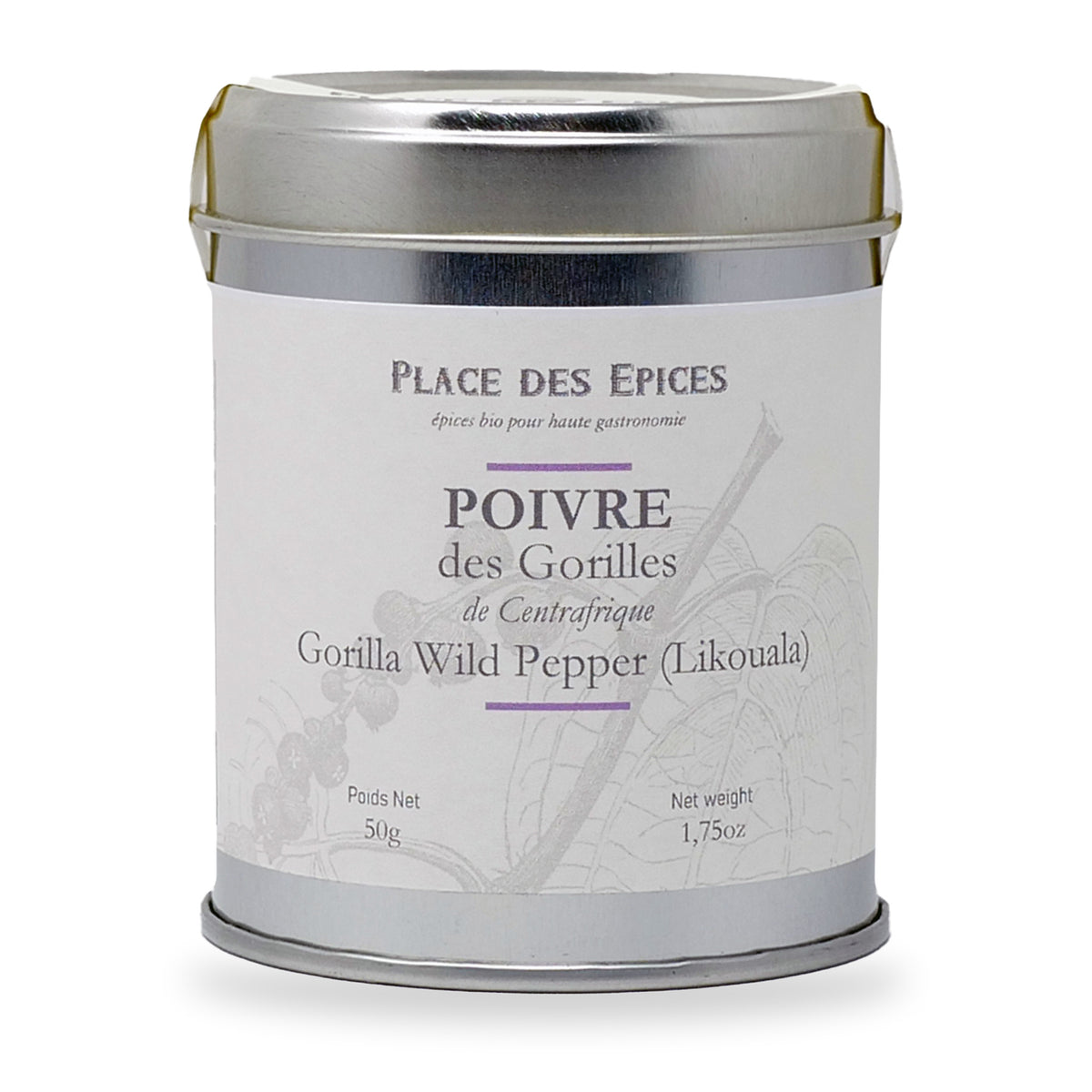 Gorilla Wild Peppercorn by Place des Épices, 50 g tin