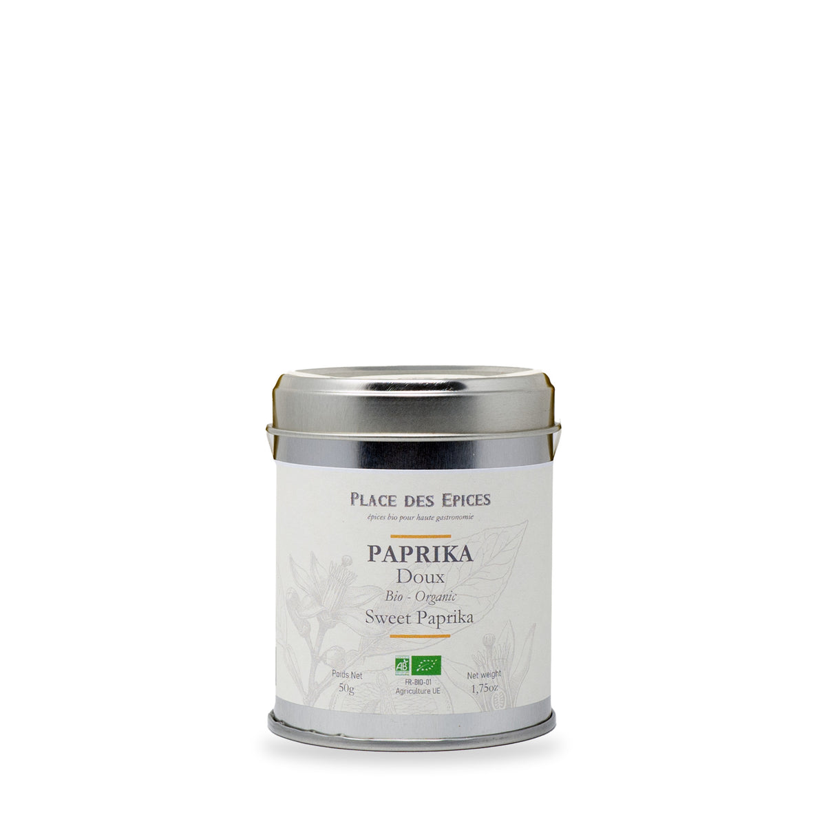 Paprika doux Place des Épices, boîte métal de 50 g
