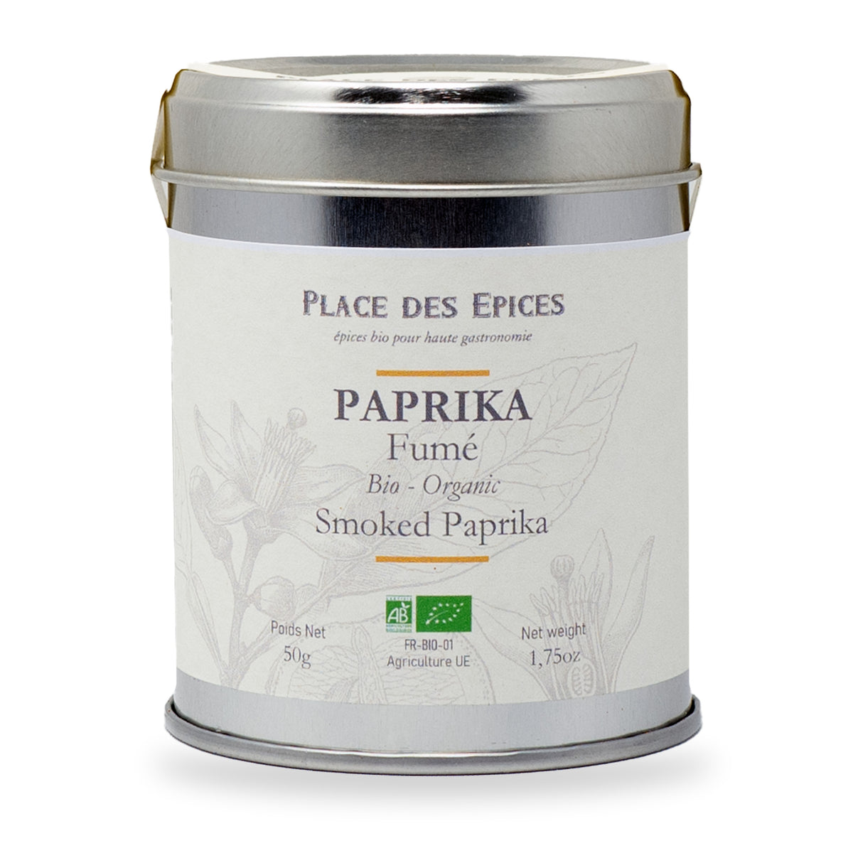 Smoked Paprika by Place des Épices, 50 g tin