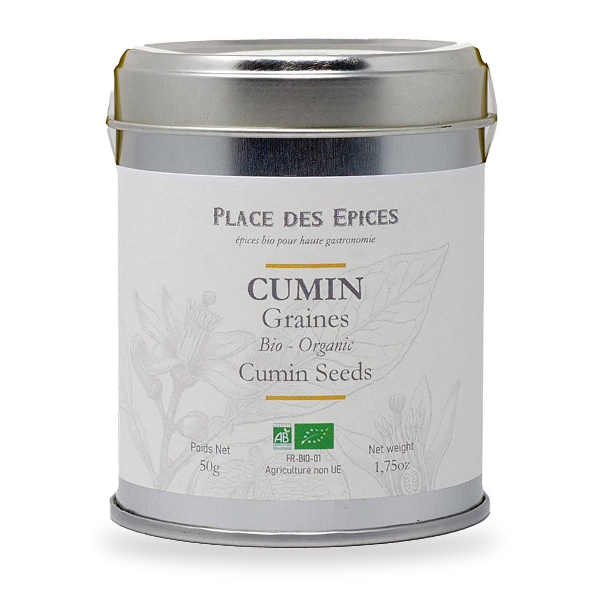 Cumin Seeds by Place des Épices, 50 g tin