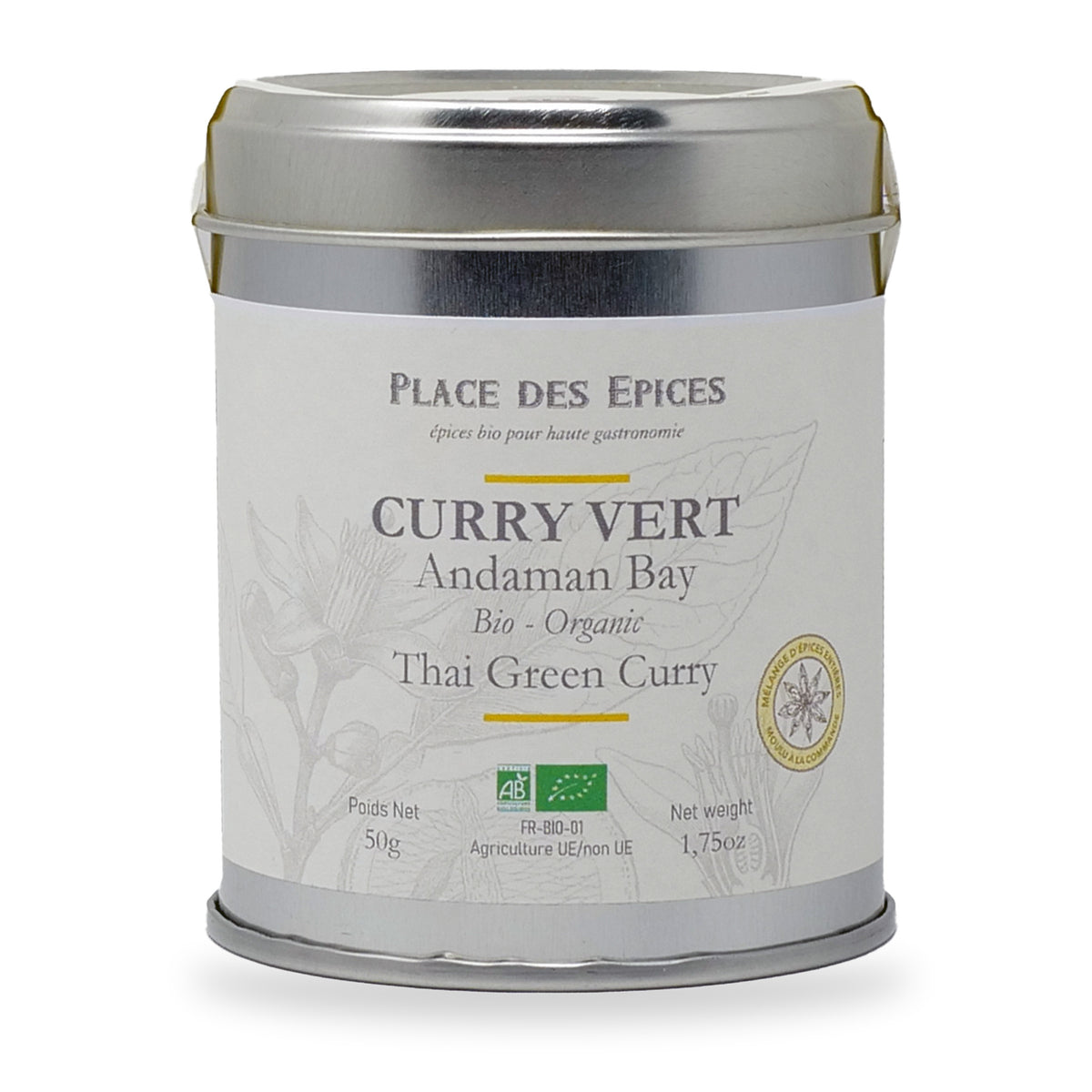 Thai Green Curry by Place des Épices, 50 g tin