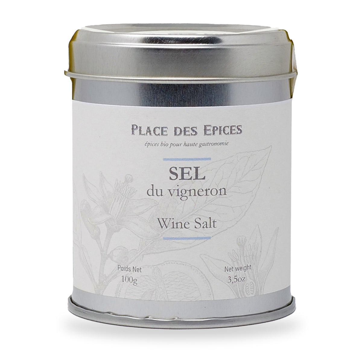 Wine Salt by Place des Épices, 100 g tin