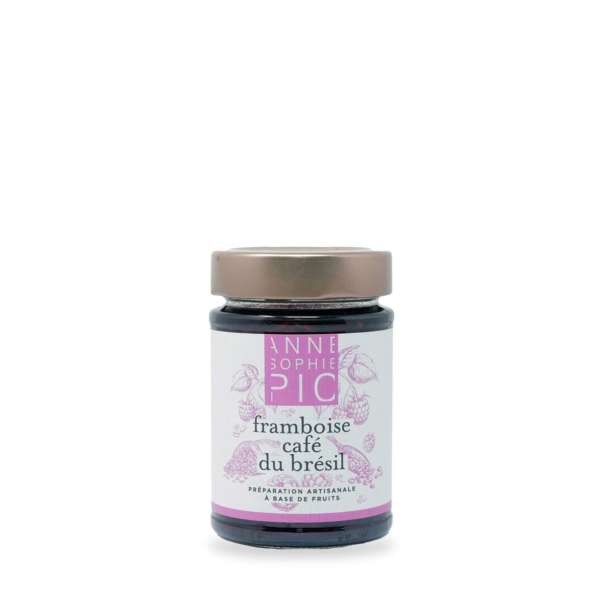 Anne-Sophie Pic Raspberry Brazilian Coffee Jam, 210 g glass jar