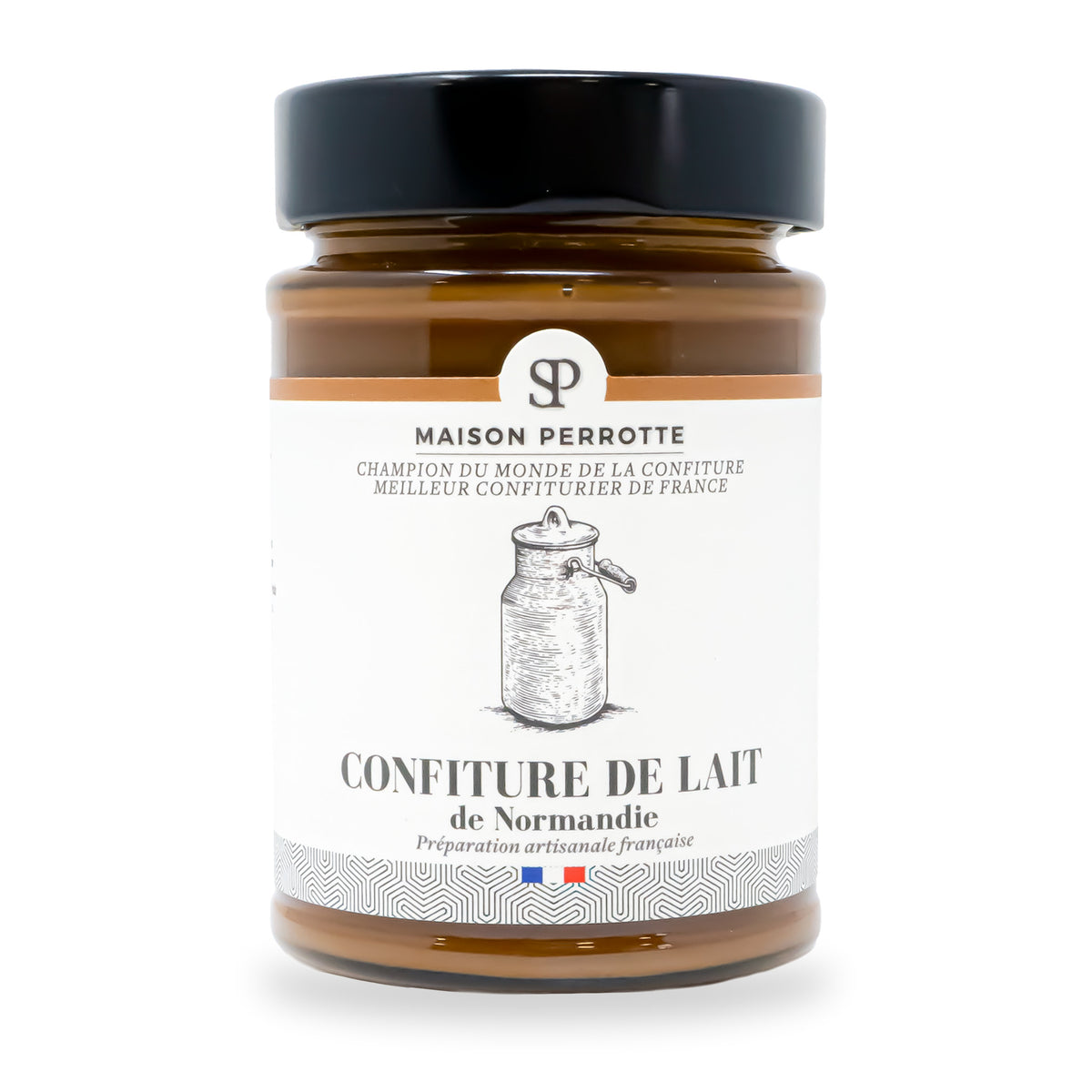 Confiture de lait de la Maison Perrotte, pot en verre de 210 g