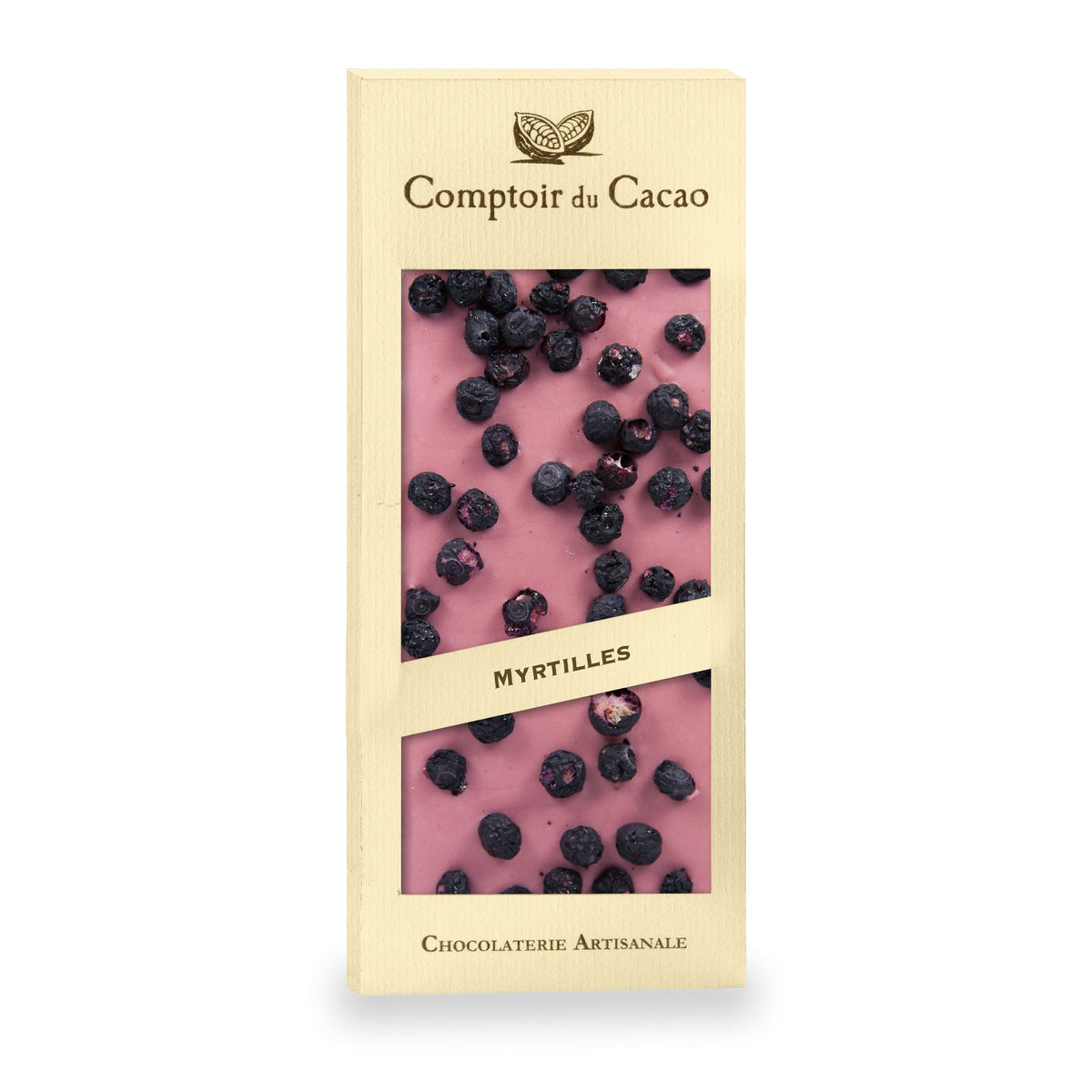 Wild Blueberry Ruby Chocolate Bar by Comptoir du Cacao