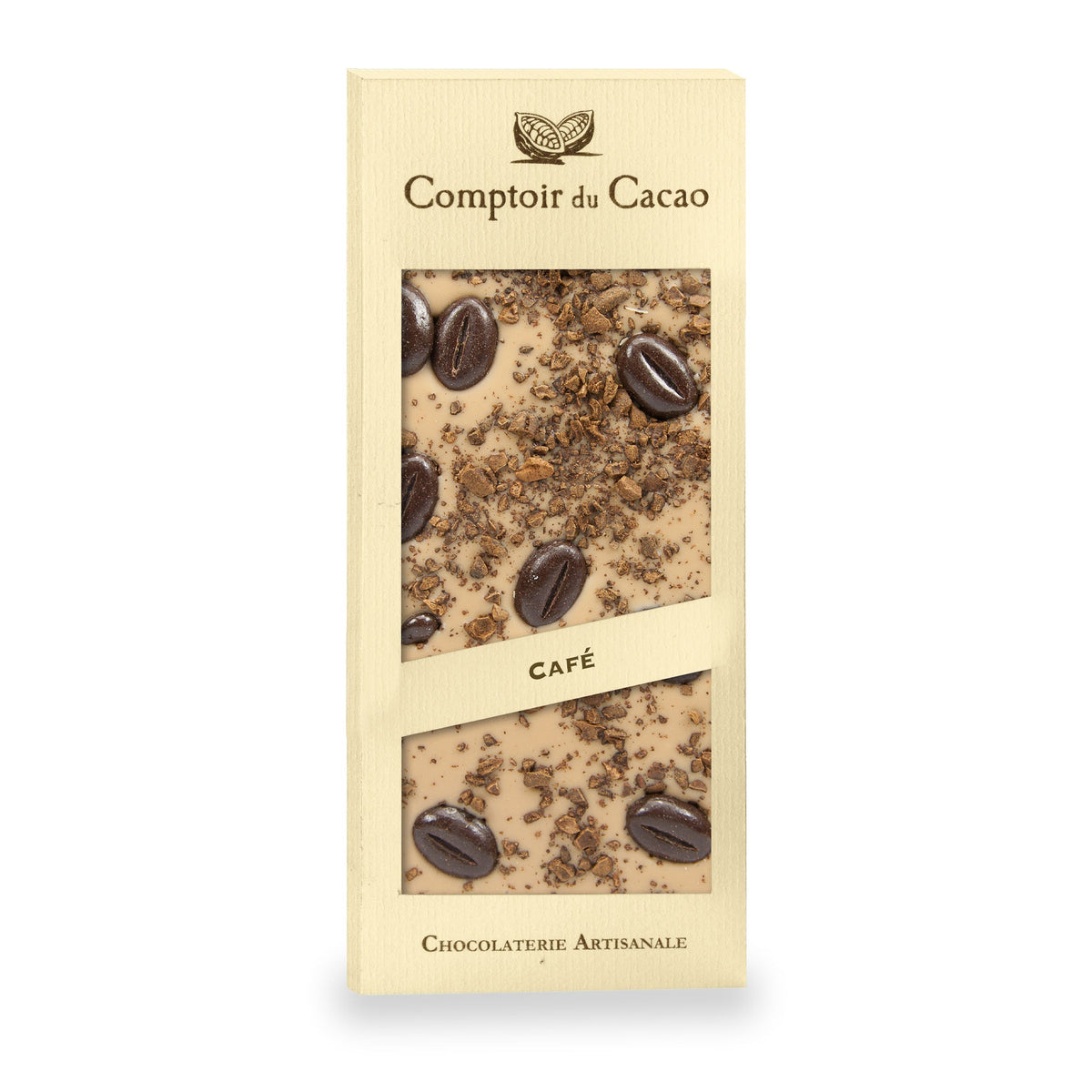 Tablette de chocolat blond au café du Comptoir du Cacao