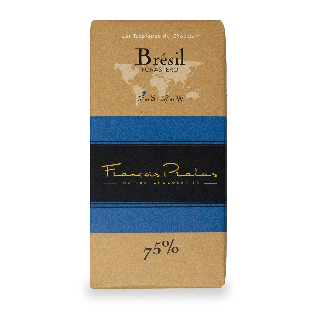 Brazil 75% Dark Chocolate Bar by François Pralus
