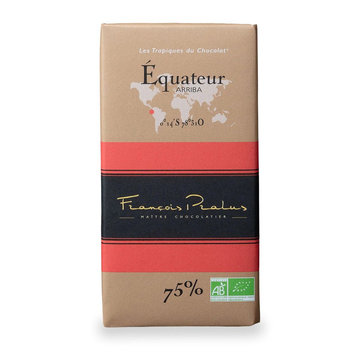 Ecuador 75% Dark Chocolate Bar by François Pralus