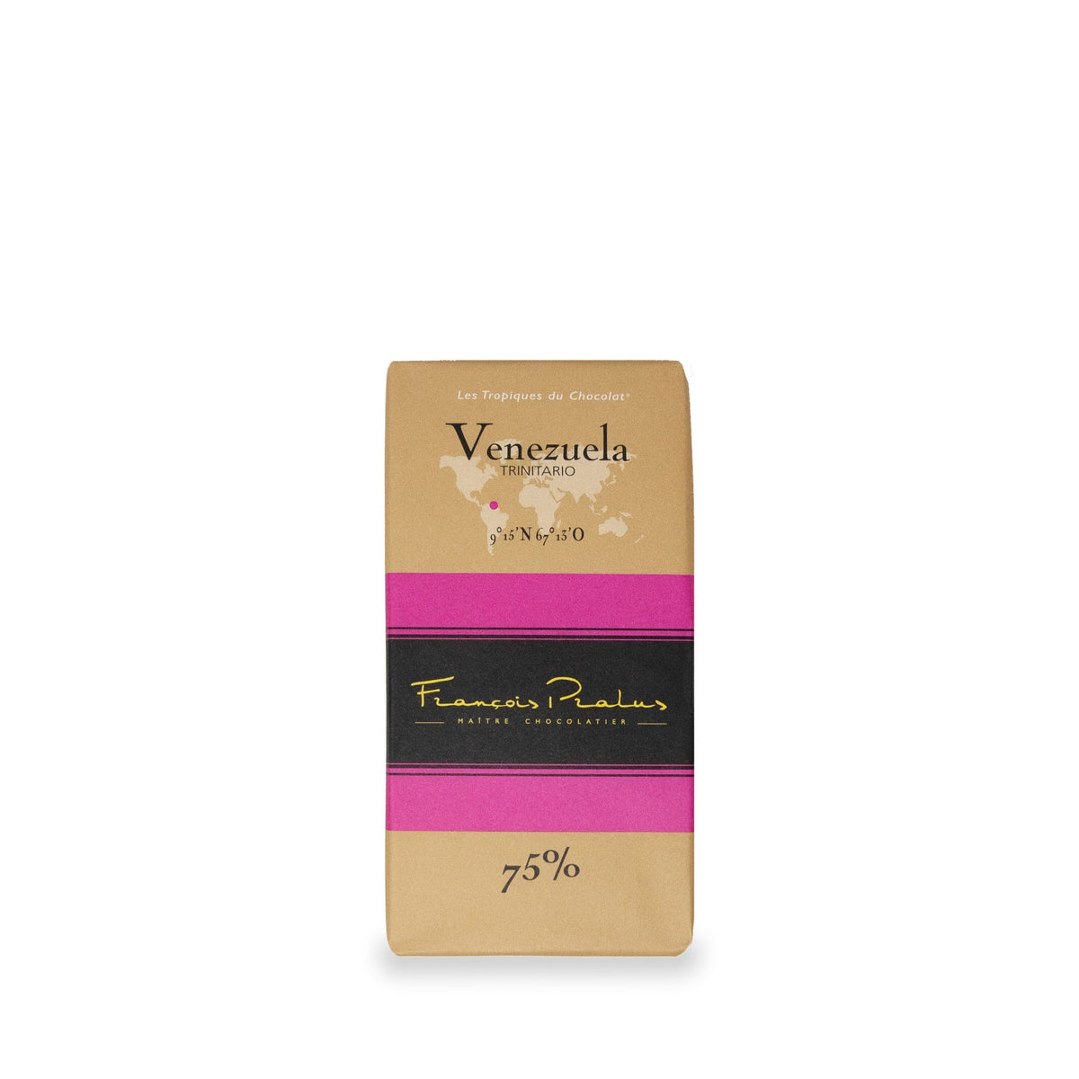 Venezuela 75% Dark Chocolate Bar by François Pralus