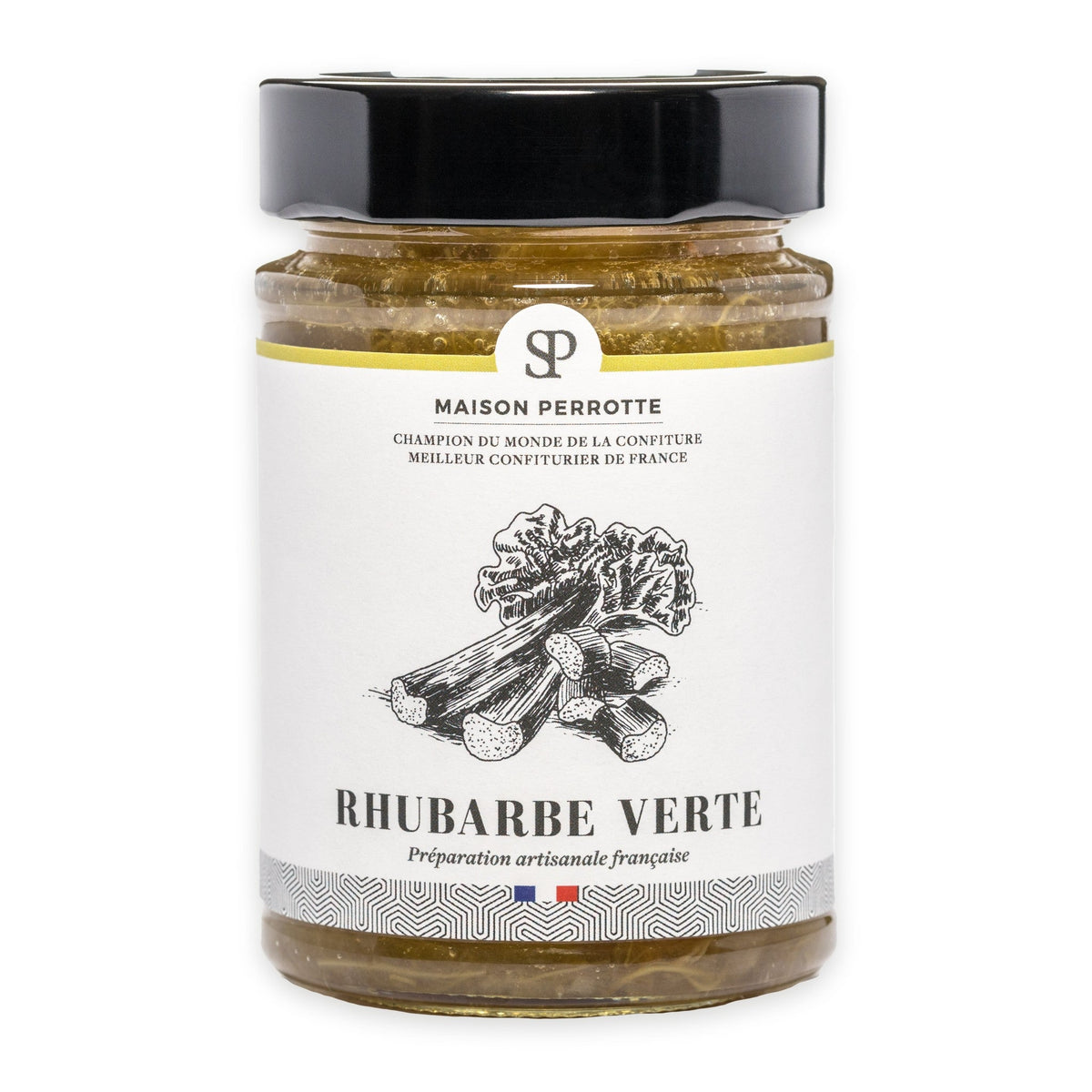 Rhubarb Jam by Maison Perrotte, 210 g glass jar