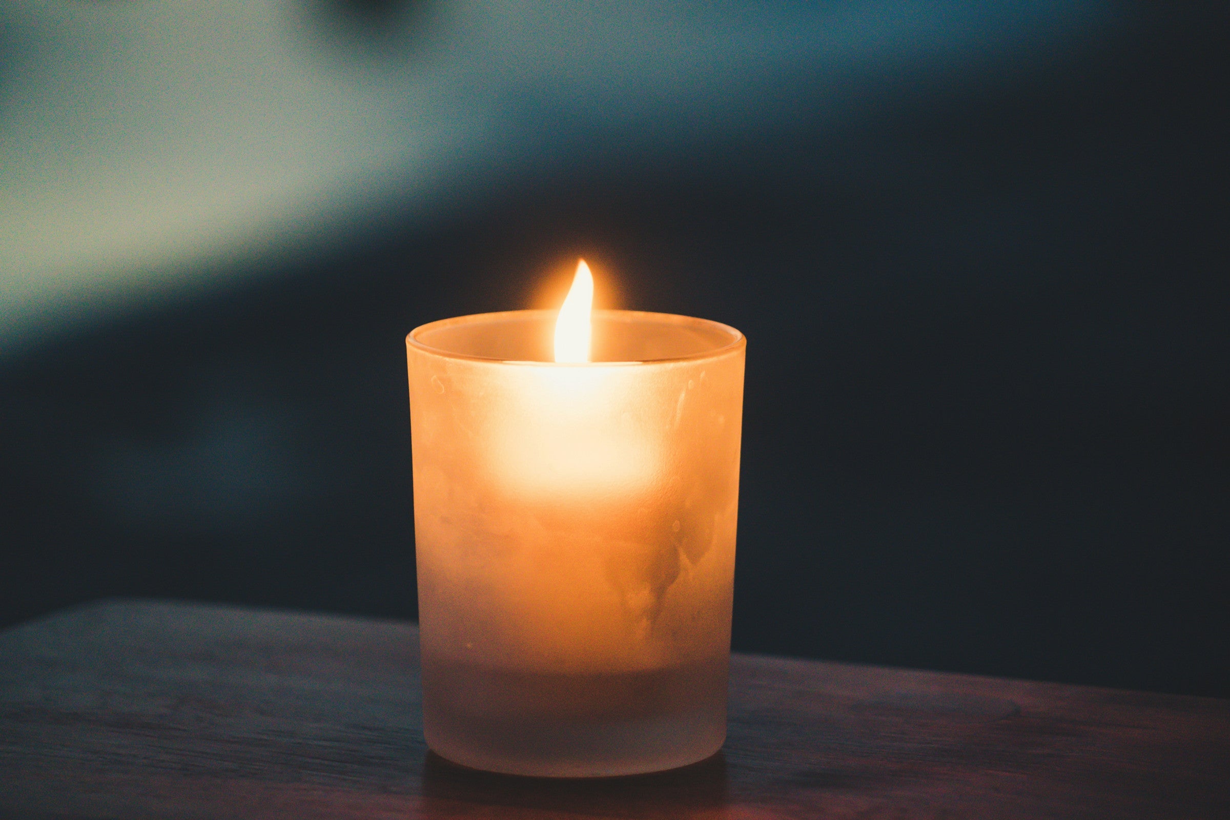Handmade French scented candles in glass containers