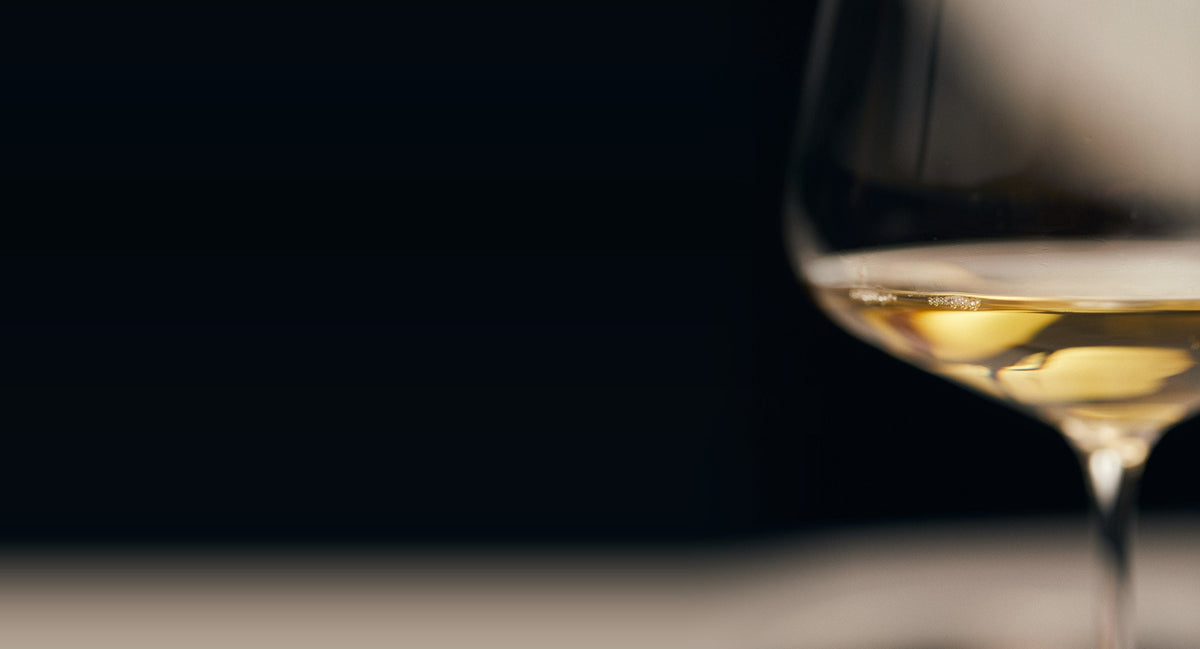 Close-up of a glass of white wine