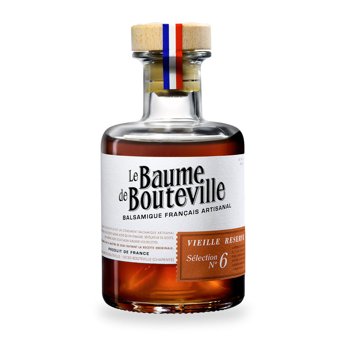 Vinaigre balsamique 6 ans de La Compagnie de Bouteville, bouteille en verre de 200 ml