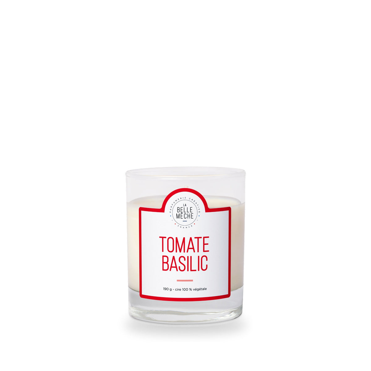 Bougie parfumée Tomate Basilic de La Belle Mèche, 190 g